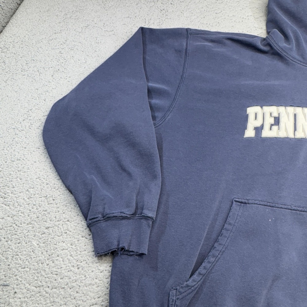Vintage Penn State Nittany Lions Hoodie Mens XXL Blue Nike Sweatshirt Fader Y2K - Picture 7 of 13